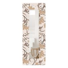 Nástenné zrkadlo s dreveným rámom 40x120 cm – Wallity