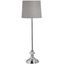 Estila Štýlová chrómovaná lampa GENOA v striebornej farbe v glamour štýle 62 cm