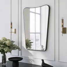 Kalune Design Dekorativní nástěnné zrcadlo Donna 70x50 cm černé