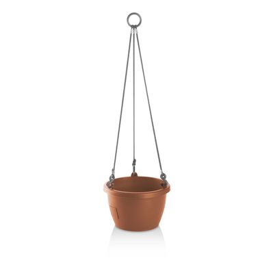 Gardenico Samozavlažovací závesný kvetináč Marina terakota, pr. 30 cm, pr. 30 cm