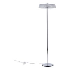 LED Stojacia lampa LED/10W/230V 3000K lesklý chróm