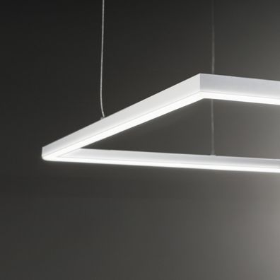Ideal Lux - LED Luster na lanku ORACLE SLIM LED/53W/230V 3000K 90x90 cm biela