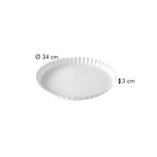 Podnos DELÍCIA ø 34 cm, biely, 2 ks