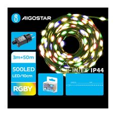 Aigostar - LED Vonkajšia vianočná reťaz 500xLED/8 funkcií 53m IP44 multicolor