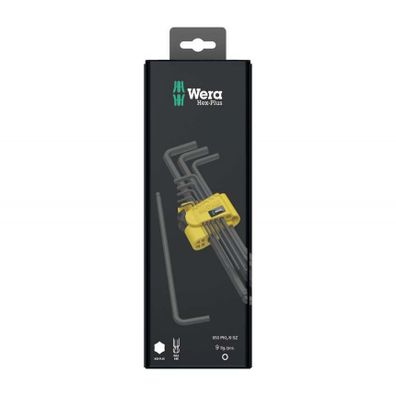 Wera 133180 Nástrčné kľúče inbus 950/9 Hex-Plus Imperial 1 SB inch, blacklaser (sada 9 dielov)