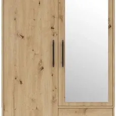 Šatník Smart 100 cm, artisan/zrkadlo