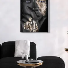 Hanah Home Obraz Žena so zlatom 50x70 cm