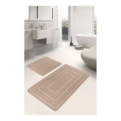 Hnedé kúpeľňové predložky v súprave 2 ks 60x100 cm – Mila Home