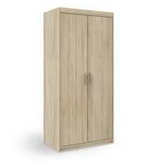 Šatníková skriňa Elenas 2D 90 x 190 x 53 cm - dub sonoma