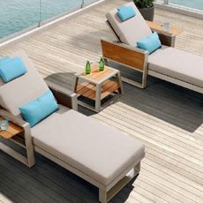 Záhradné ležadlo HIGOLD - York Sunlounge champagne Olefin
