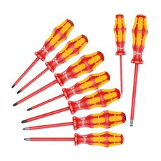 Wera 133355 Elektrické skrutkovače Kraftform Plus VDE série 100 typ 160 i/162 i/167 i/9 (sada 9 dielov)