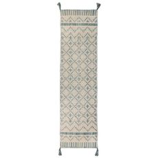 Flair Rugs koberce Kusový koberec Leela Ivory/Teal - 60x200 cm