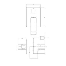 Omnires PARMA PM7435BL+AKC25  Podomietková sprchová zostava, matná čierna