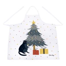 Vianočná bavlnená zástera Crazy Cat Xmas – Butter Kings