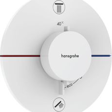 Vaňová batéria Hansgrohe ShowerSelect Comfort S bez podomietkového telesa matná biela 15556700