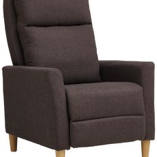 Carryhome TV KRESLO, plast, textil, hnedá