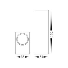 Vonkajšie nástenné svietidlo BOKA 2xGU10/60W/230V IP44 čierna