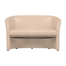 Klubové dvojkreslo, ekokoža béžová, CUBA
