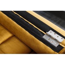 Pohovka Cozy Velvet horčicovo žltý zamat