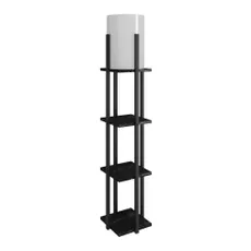 Čierna stojacia lampa (výška 135 cm) Nora – Opviq lights