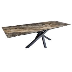 Jedálenský stôl Elegancia Keramika taupe 180-220-260 cm Mramor