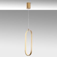 LED závesné svietidlo v zlatej farbe Can – Opviq lights