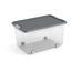 Plastový úložný box s vekom 56,5x39x31,5 cm W box L – KIS