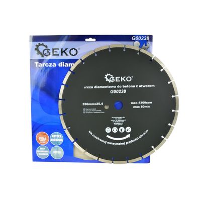 Kotúč diamantový rezný segmentový GEKO, 350x8x25, 4mm