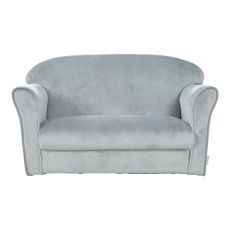 Svetlosivá zamatová detská pohovka 78 cm Lil Sofa – Roba