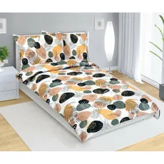 Bellatex Bavlnené obliečky Oblázek horčicová, 140x 220 cm, 70 x 90 cm, 140 x 220 cm, 70 x 90 cm