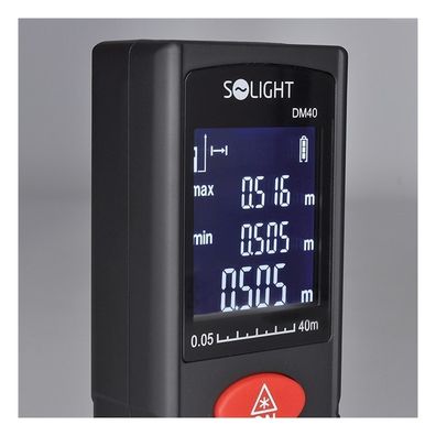 Solight DM40 − Laserový měřič vzdálenosti 2x1,5V/AAA