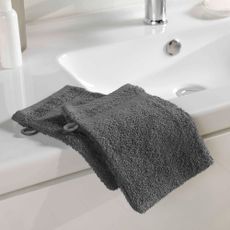 Tmavosivá bavlnená žinka 15x21 cm Tendresse – douceur d'intérieur