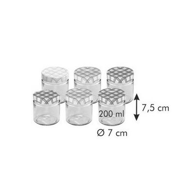 TESCOMA zaváracie poháre TESCOMA DELLA CASA 200 ml, 6 ks , 200 ml