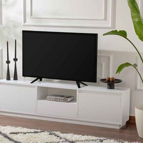 Dizajnový TV stolík Tanaquil 160 cm biely