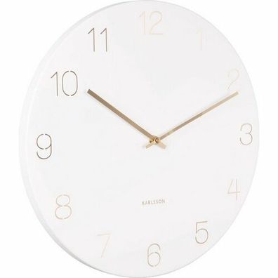Karlsson 5762WH dizajnové nástenné hodiny, pr. 40 cm
