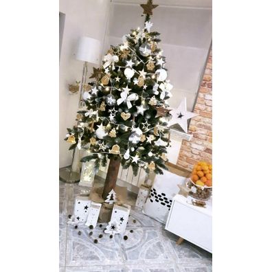 NABBI Christee 6 vianočný stromček na pni 220 cm zelená