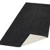 NORTHRUGS - Hanse Home koberce Behúň Twin-Wendeteppiche 103096 black cream – na von aj na doma - 80x250 cm