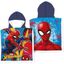 Chlapčenské pončo - plážová osuška s kapucňou Spiderman - 55 x 110 cm