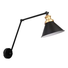 Čierne kovové nástenné svietidlo Fundo - Candellux Lighting