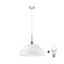 LED Luster na lanku 1xE27/60W/230V biela