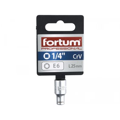 Hlavice nástrčná vnútorné TORX, 1/4", E 6, L 25mm, 61CrV5