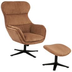 Livetastic KRESLO – SADA, textil, medená