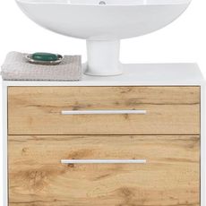 Welnova SKRINKA POD UMÝVADLO, farba duba, biela, 65/53/35 cm