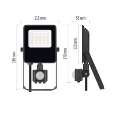 LED reflektor VISIO 10W 230V 4000K IP65 so senzorom