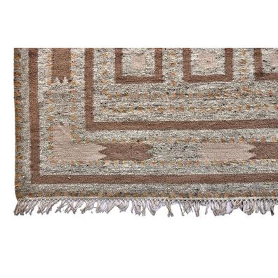 Diamond Carpets India , Ručne viazaný kusový koberec Guggenheim DESP P81 Brown Natural, 300x400, hnedá, chodba / predsieň