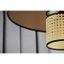 Duolla - Luster na lanku TOKYO RATTAN 1xE27/15W/230V pr. 50 cm zlatá/ratan
