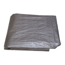 Plachta krycia s kovovými okami 4x6m 100g/m2 - strieborná