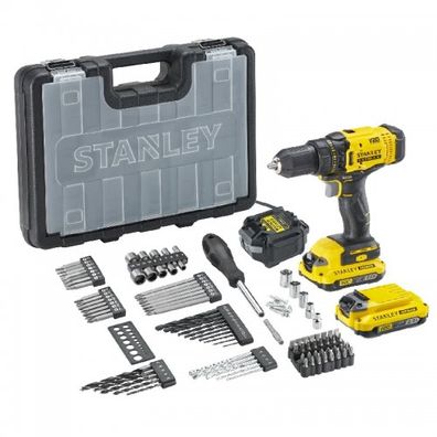 Akumulátorová vŕtačka so sadou 100 ks príslušenstva V20 18V 2x2,0Ah Stanley FatMax SFMCD700D2A