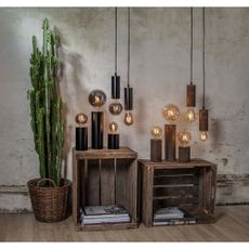 Teplá LED/filamentová žiarovka E27, 1 W Plain Amber – Star Trading