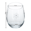 TEMPO-KONDELA  SNOWFLAKE STRIK, poháre, set 4 ks, s kryštálmi, 530 ml